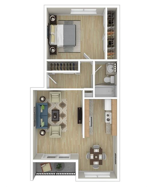 700 sq ft floor plan